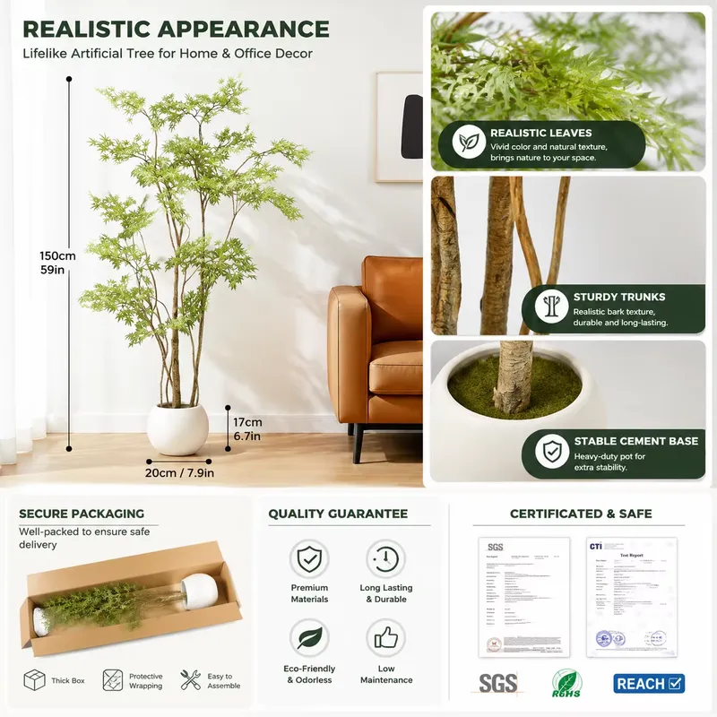 Árbol de Arce Japonés Artifici - Dracaena Marginata reseña y precio